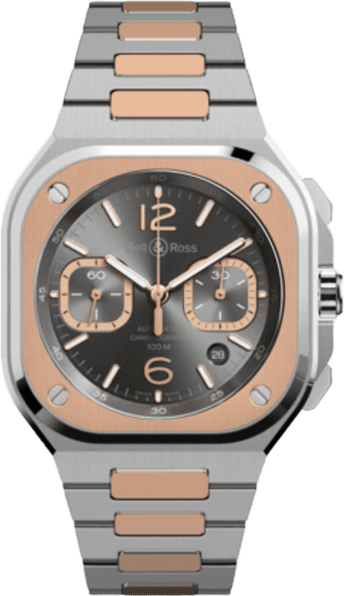 Bell & Ross Br 05 Chrono Grey Steel & Gold