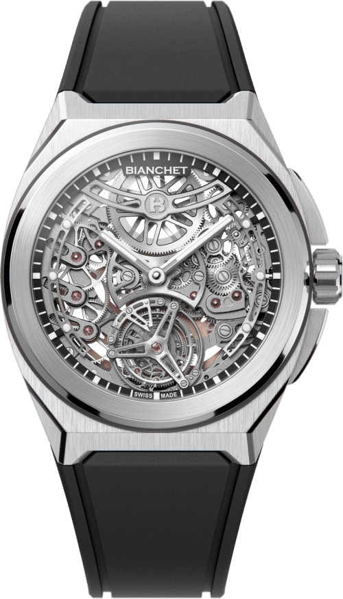 Bianchet Rotondo UltraFino Titanium Skeleton Black