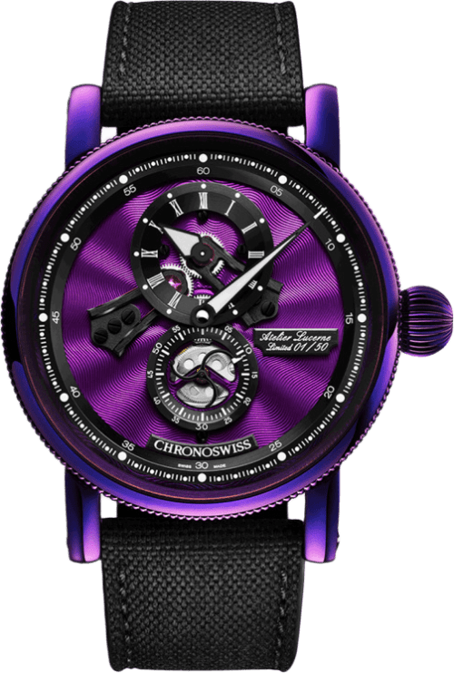 Chronoswiss Flying Regulator Open Gear Purple Haze