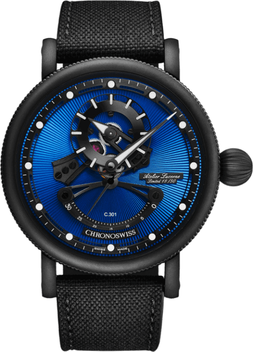 Chronoswiss Open Gear Resec Blue On Black