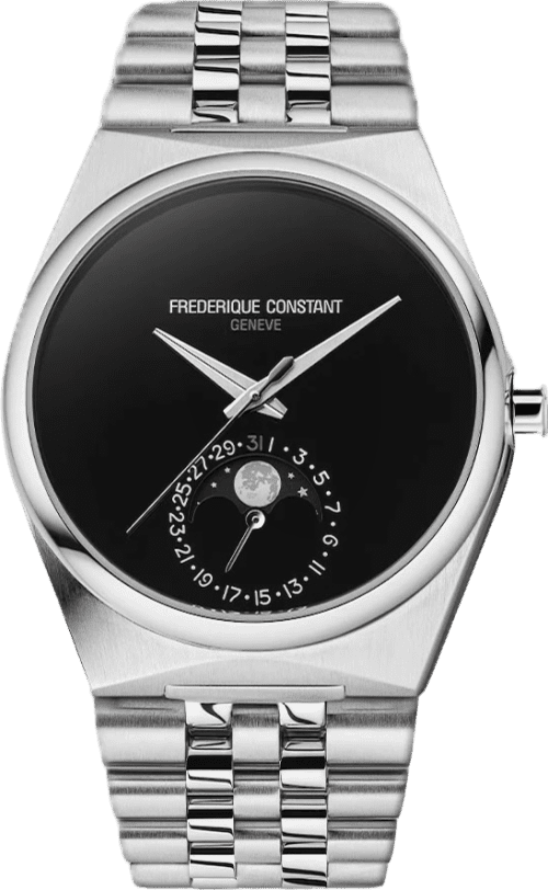 Frederique Constant Time + Tide Highlife Moonphase Manufacture Onyx Moon