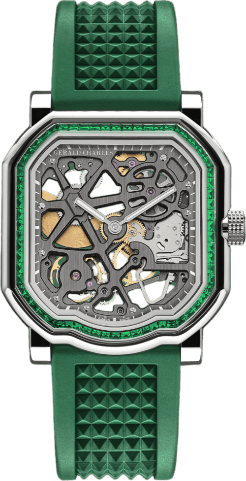 Gerald Charles Maestro 8.0 Squelette Gem-Set Emeralds