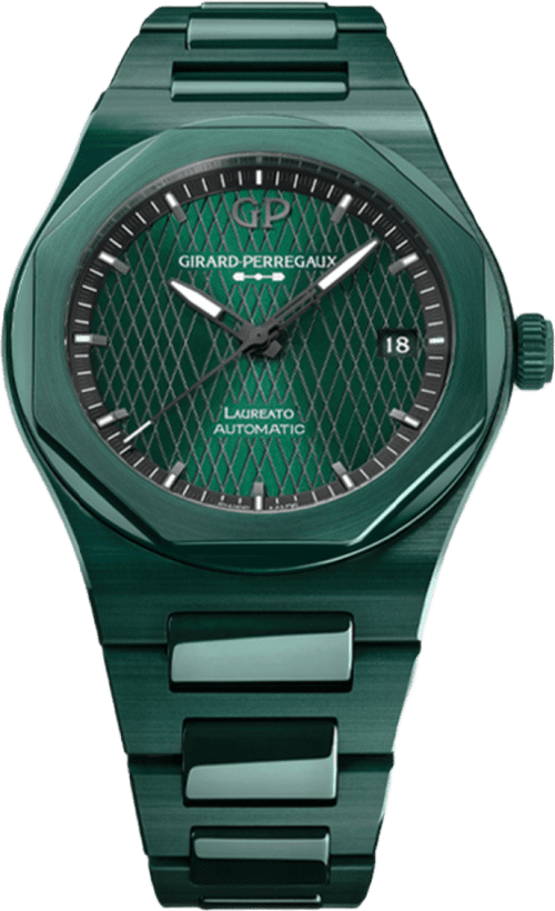 Girard Perregaux Laureato 38 Mm Green Ceramic Aston Martin Edition