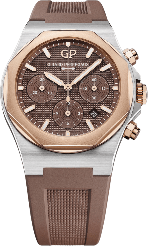 Girard Perregaux Laureato Chronograph 42mm Steel Pink Gold
