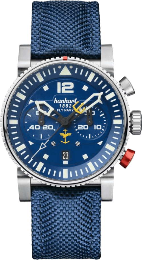 Hanhart PRIMUS FLY NAVY STEEL MFG3
