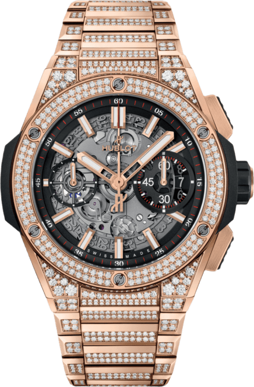 Hublot Big Bang Integrated King Gold Pavé