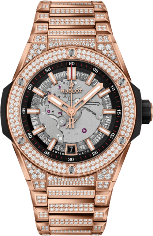 Hublot Big Bang Integrated Time Only King Gold Pavé