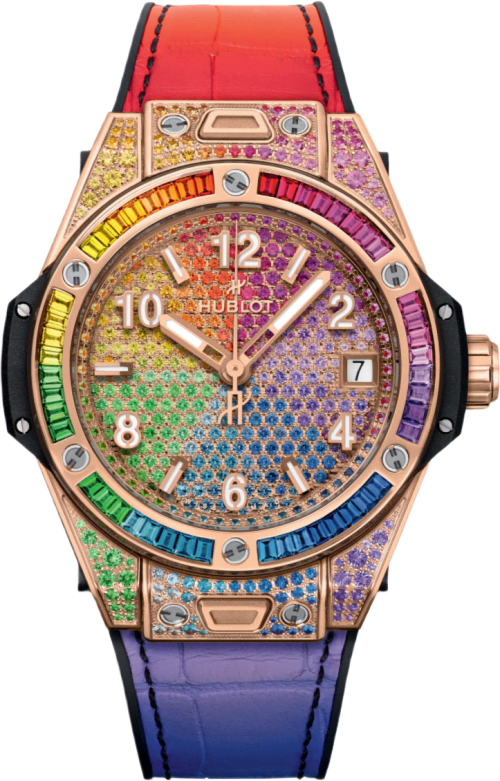 Hublot Big Bang One Click Rainbow King Gold
