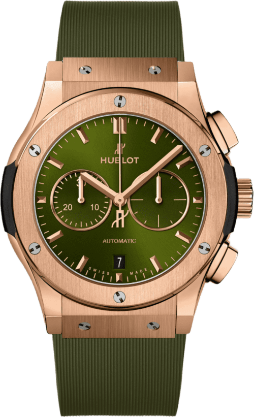 Hublot Classic Fusion Chronograph King Gold Green
