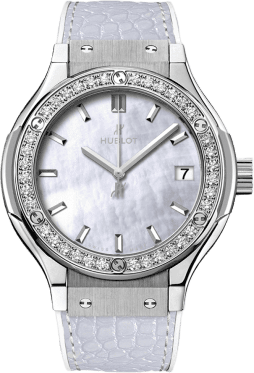 Hublot Classic Fusion Pearl White Diamonds