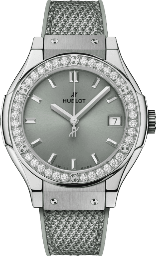 Hublot Classic Fusion Titanium Sage Green Diamonds 33mm