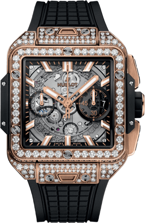 Hublot Square Bang Unico King Gold Pavé