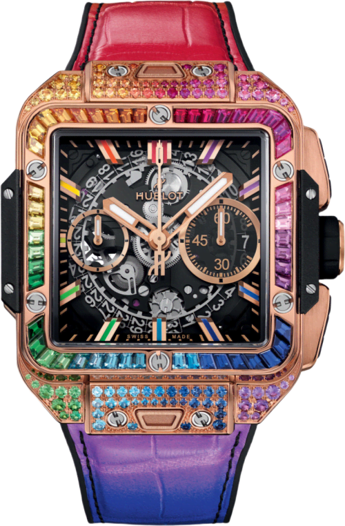 Hublot Square Bang Unico King Gold Rainbow