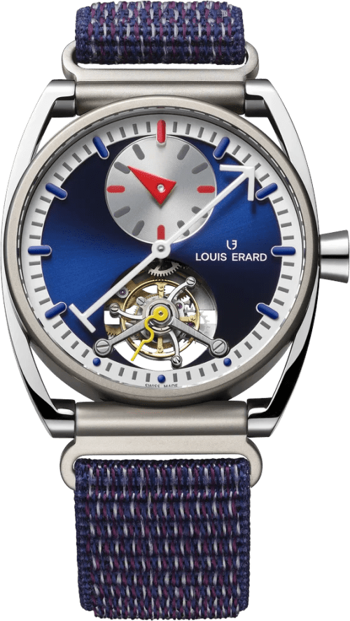 Louis Erard Le Régulateur Tourbillon Louis Erard x Alain Silberstein Blue