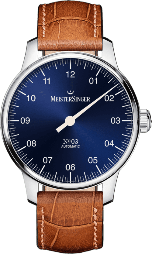MeisterSinger №03 38mm - Sunburst Blue