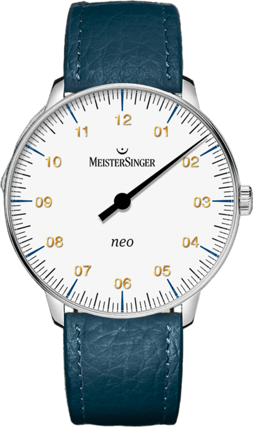 MeisterSinger Neo - White with sapphire glas