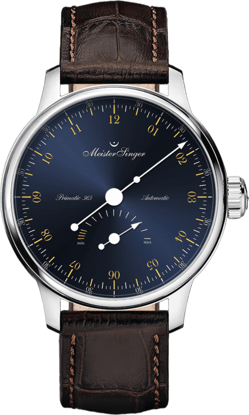 MeisterSinger Primatic 365 - Sunburst steel blue with gold