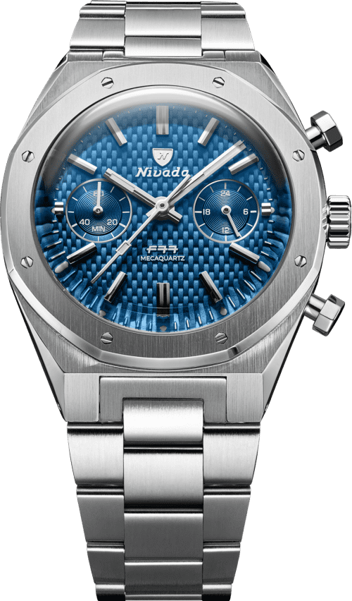 Nivada Grenchen F77 SST Chrono Mecaquartz Blue MK2