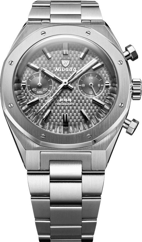 Nivada Grenchen F77 SST Chrono Mecaquartz Grey MK2