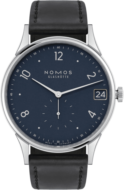 Nomos Glashütte Minimatik 39 date blue