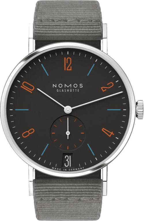 Nomos Glashütte Tangente 38 Date Dunkelbunt