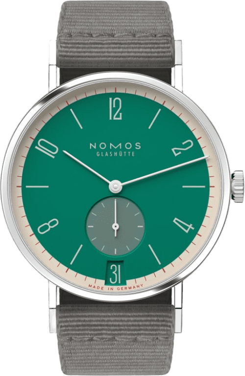Nomos Glashütte Tangente 38 Date Schlossgrün