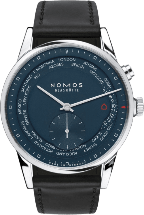 Nomos Glashütte Zürich World Time Midnight Blue