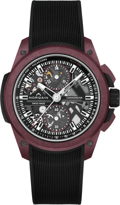 Norqain Wild ONE Skeleton Chrono Burgundy Limited Edition