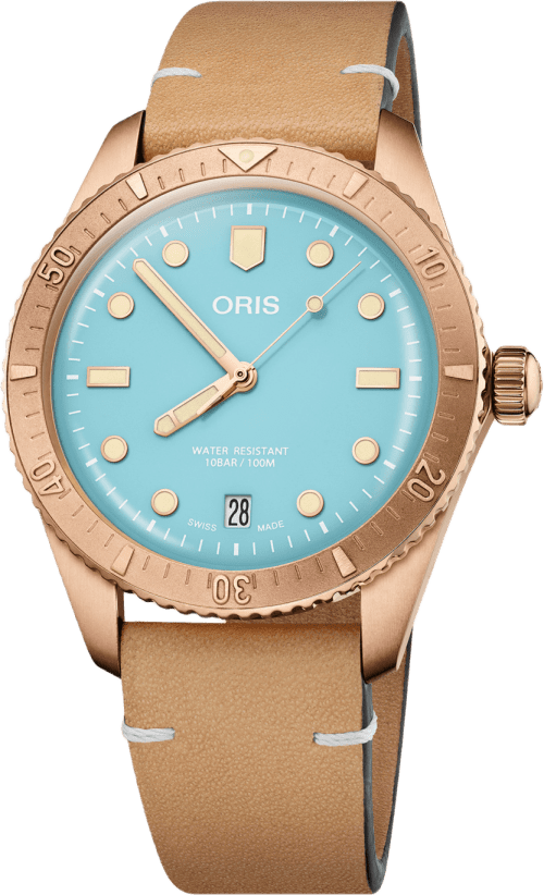 Oris Divers Sixty‑five 'cotton Candy'