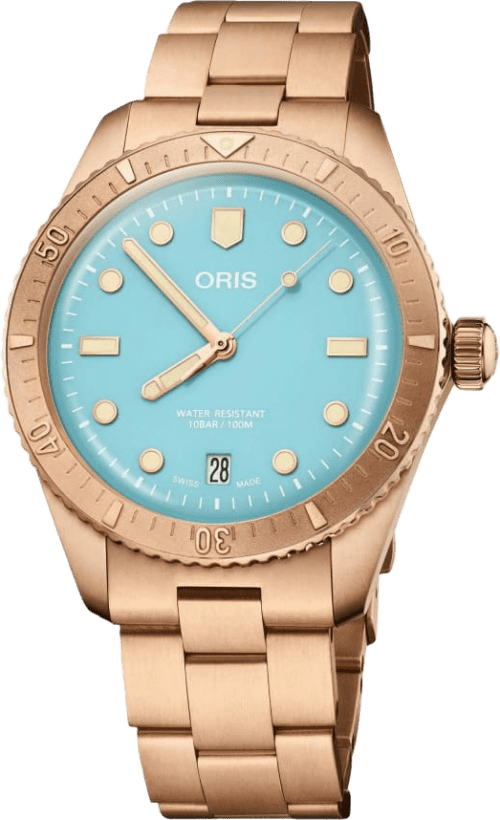 Oris Divers Sixty‑five 'cotton Candy'