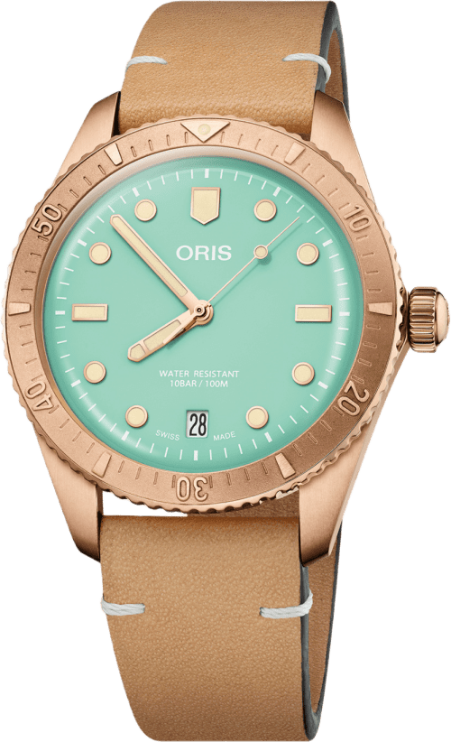 Oris Divers Sixty‑five 'cotton Candy'