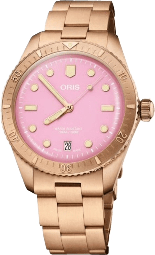 Oris Divers Sixty‑five 'cotton Candy'