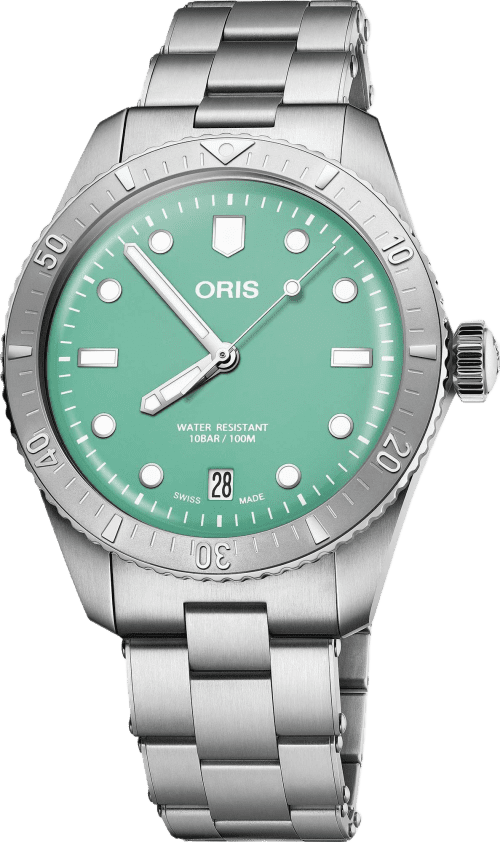 Oris Divers Sixty‑five 'cotton Candy'