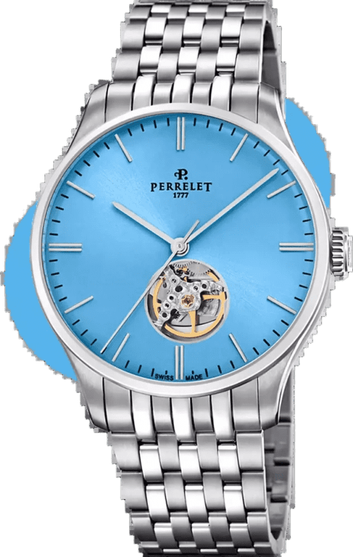 Perrelet Weekend Open Heart Ice Blue