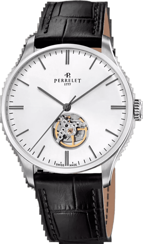 Perrelet Weekend Open Heart Silver