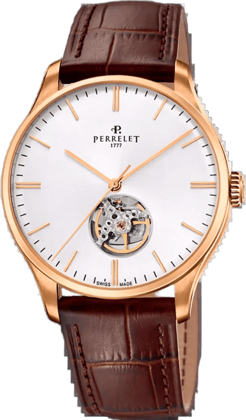 Perrelet Weekend Open Heart Silver