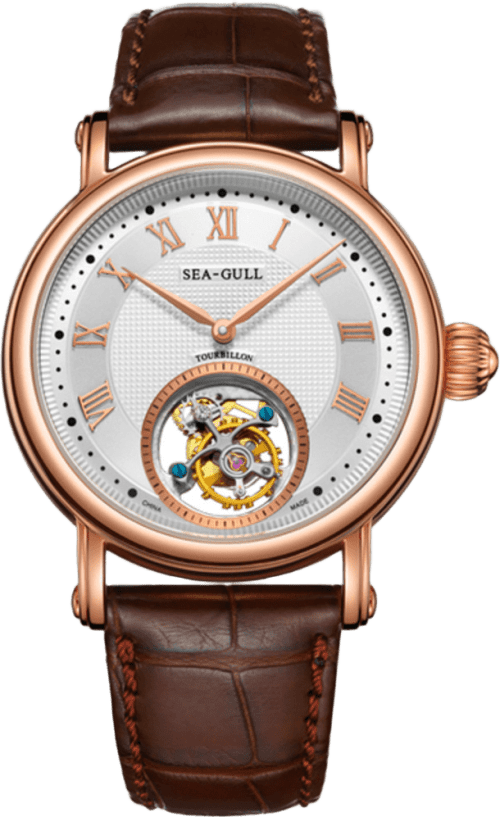 Seagull 18k Rose Gold Off-Center Tourbillon