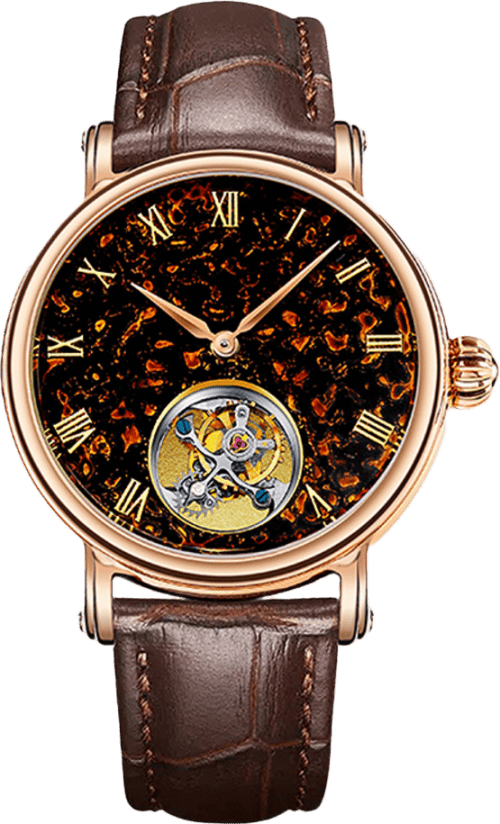 Seagull Chinese Zodiac Dragon Golden Lacquer Tourbillon Watch