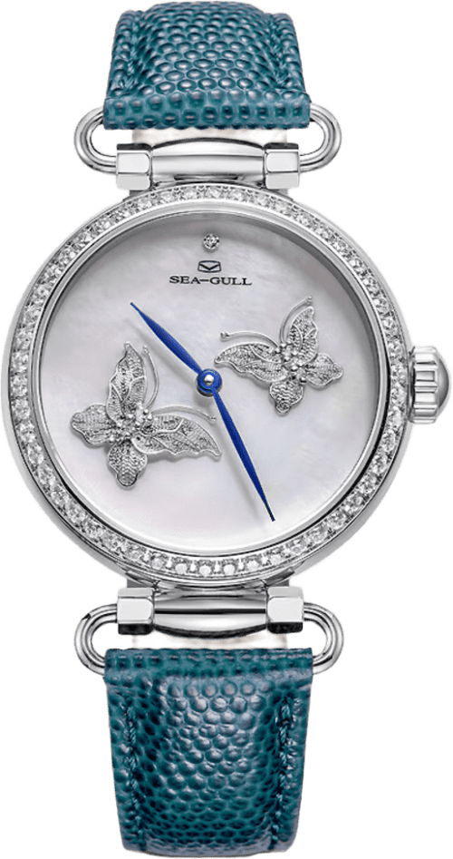 Seagull Filigree Butterfly Watch With Swarovski Crystals