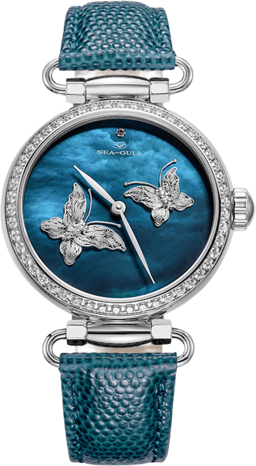 Seagull Filigree Butterfly Watch With Swarovski Crystals