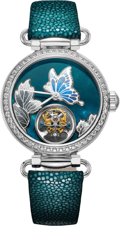 Seagull Filigree Flower Hairpin Tourbillon