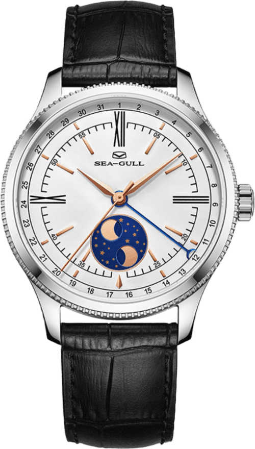 Seagull Moon Phase Watch With Bezel Calendar
