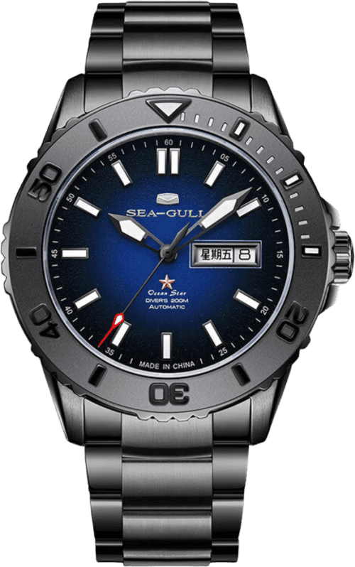 Seagull Ocean Star Dual Calendar Ceramic Bezel Watch