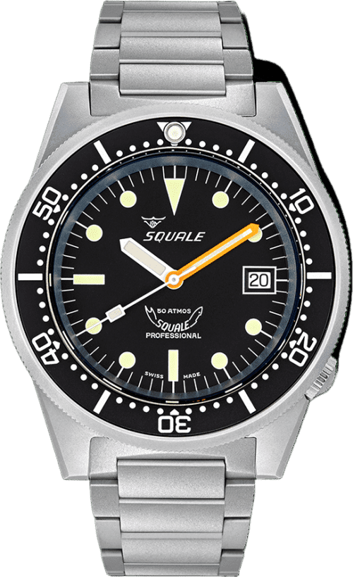 Squale 1521 Black Blasted Bracelet