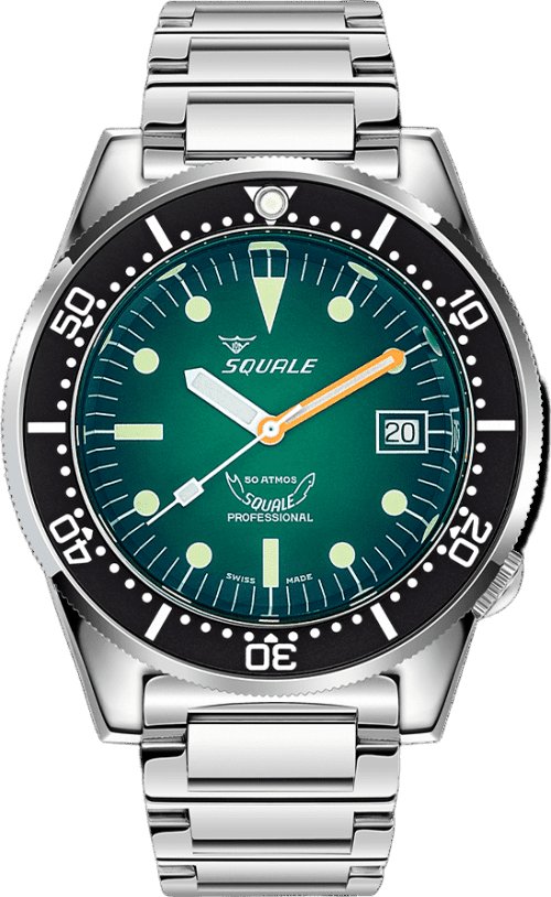 Squale 1521 Green Ray Bracelet