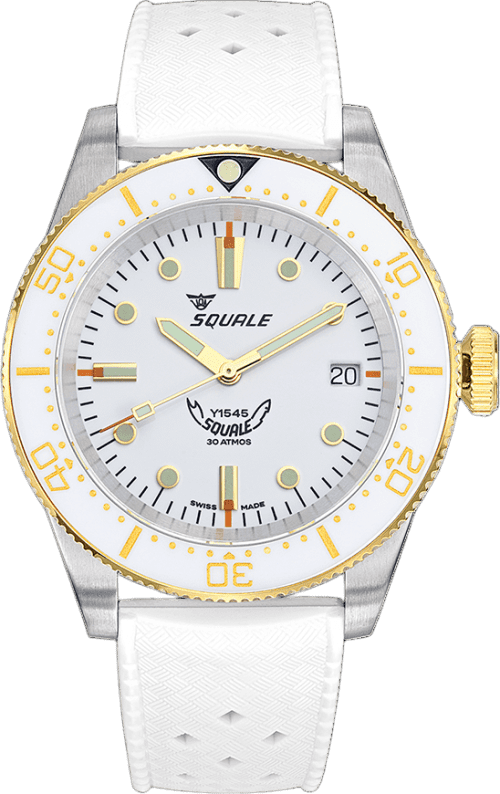 Squale 1545 White Rubber
