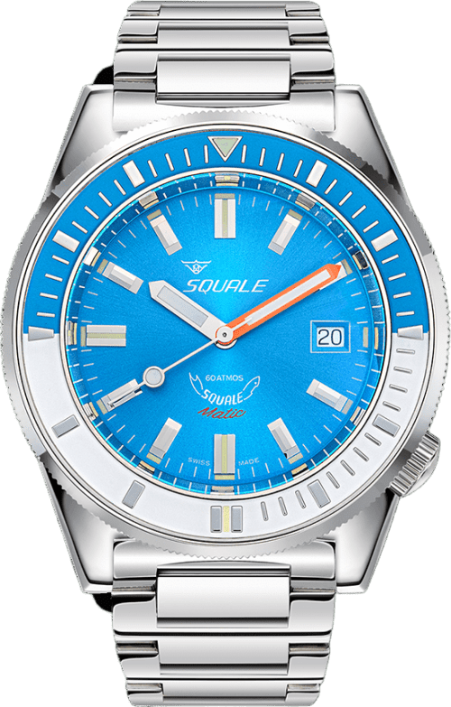 Squale Matic Light Blue Bracelet