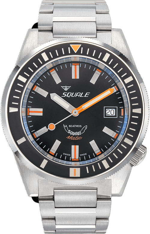 Squale Matic Satin Black Bracelet