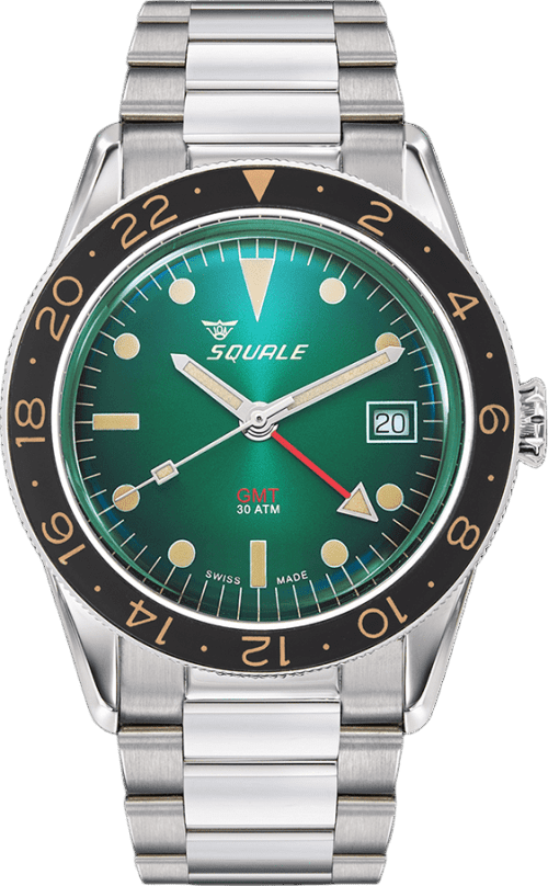 Squale Sub-39 GMT Vintage Green Bracelet
