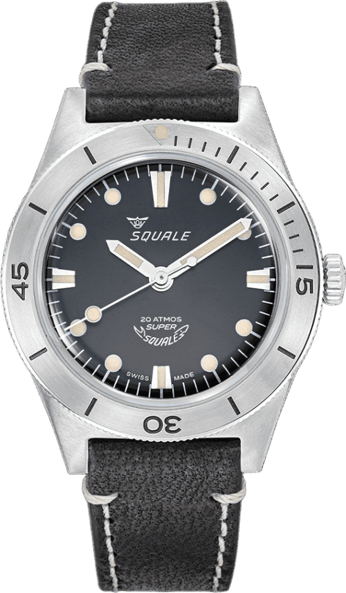Squale Super-Squale Sunray Black Leather